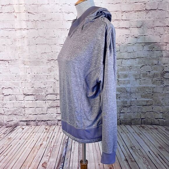 Mondetta Womens Luxury Hoodie Performance Pullover stretch Purple Gray Medium - Picture 4 of 9